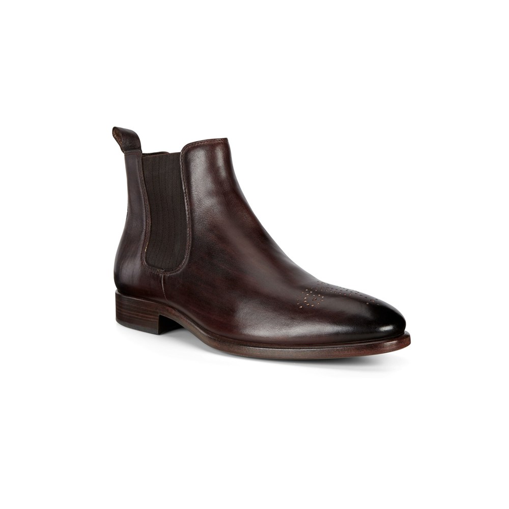 ECCO Mens Dress Shoes Brown - Vitrus Mondial Chelsea Boot - KIA-089561